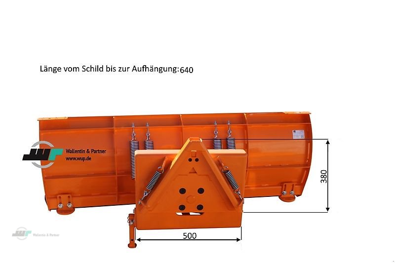 Sonstiges des Typs Wallentin & Partner Schneeschiebeschild | Schneeschild | Schneeräumschild 1,50m hydraulisch, Neumaschine in Wesenberg (Bild 3)